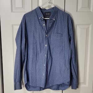 Bonobos Men's Casual Blue Dot Shirt